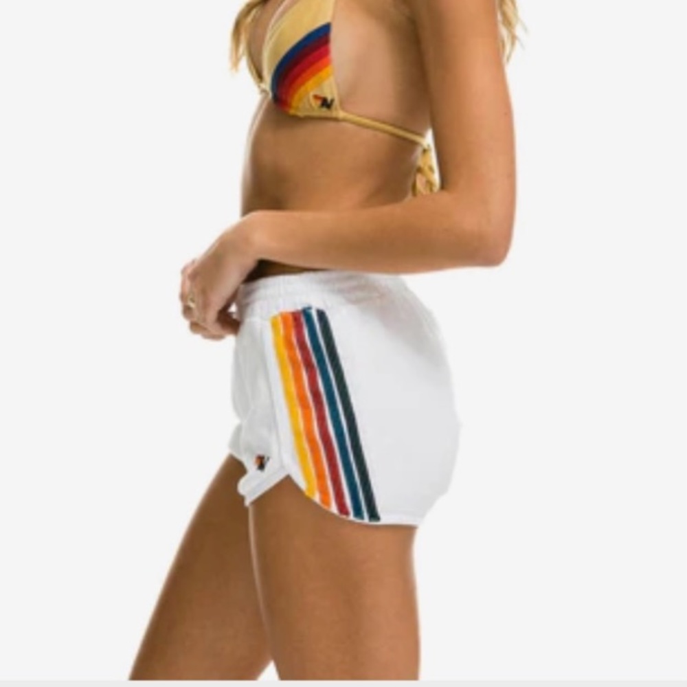 NWT Aviator Nation 5 Stripe Jogger Shorts